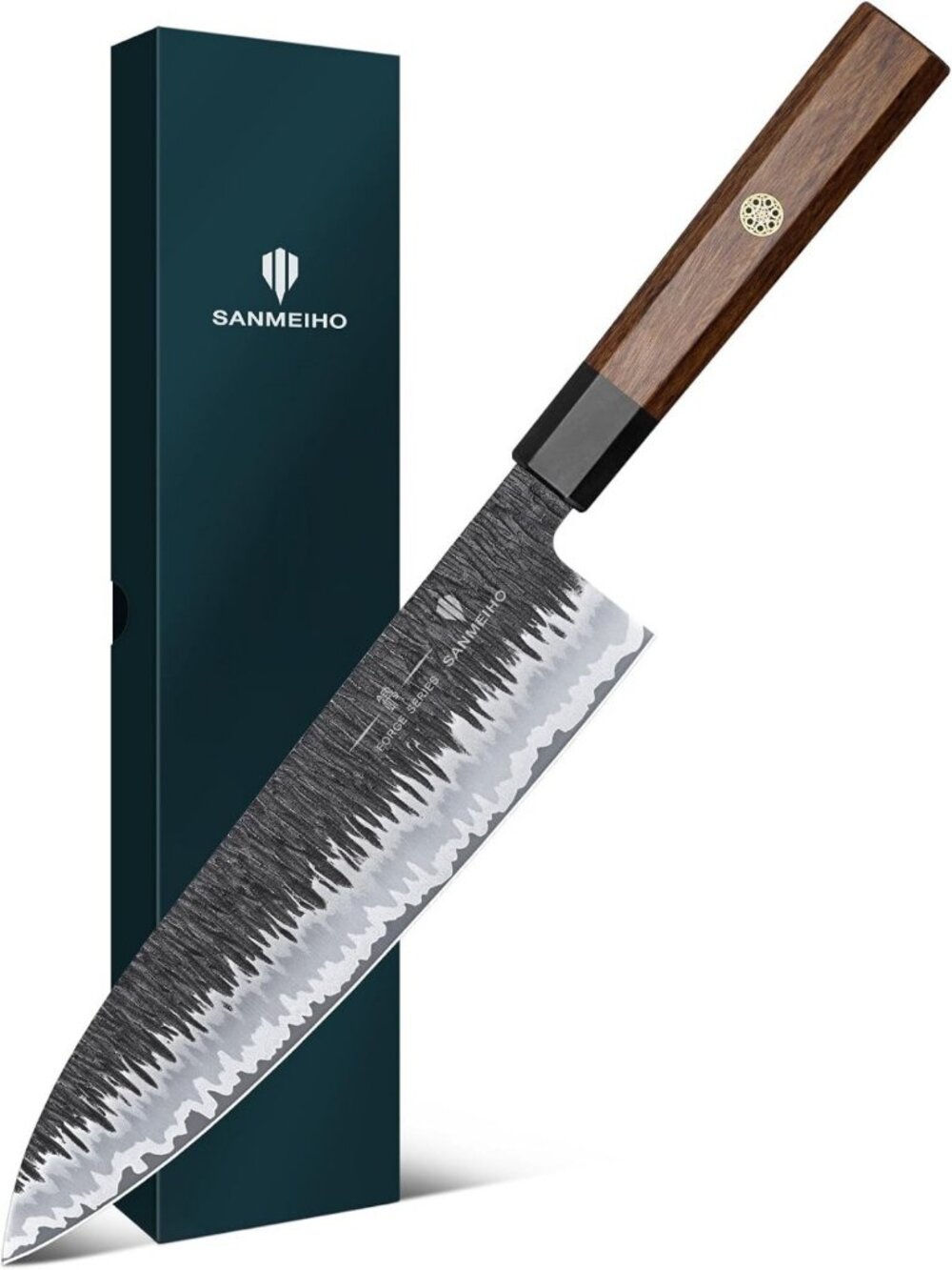 8-Inch Hand Forged Japanese Gyuto Chef Knife - 9 Layers, Precision Cutting Tool